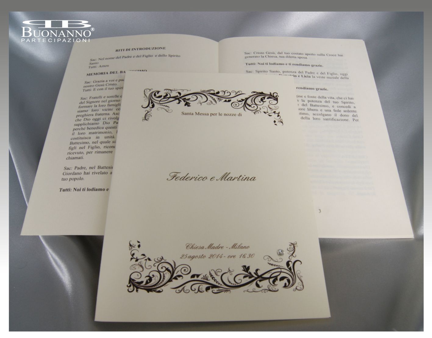 libretti da cerimonia LIBRETTO NOZZE FL03