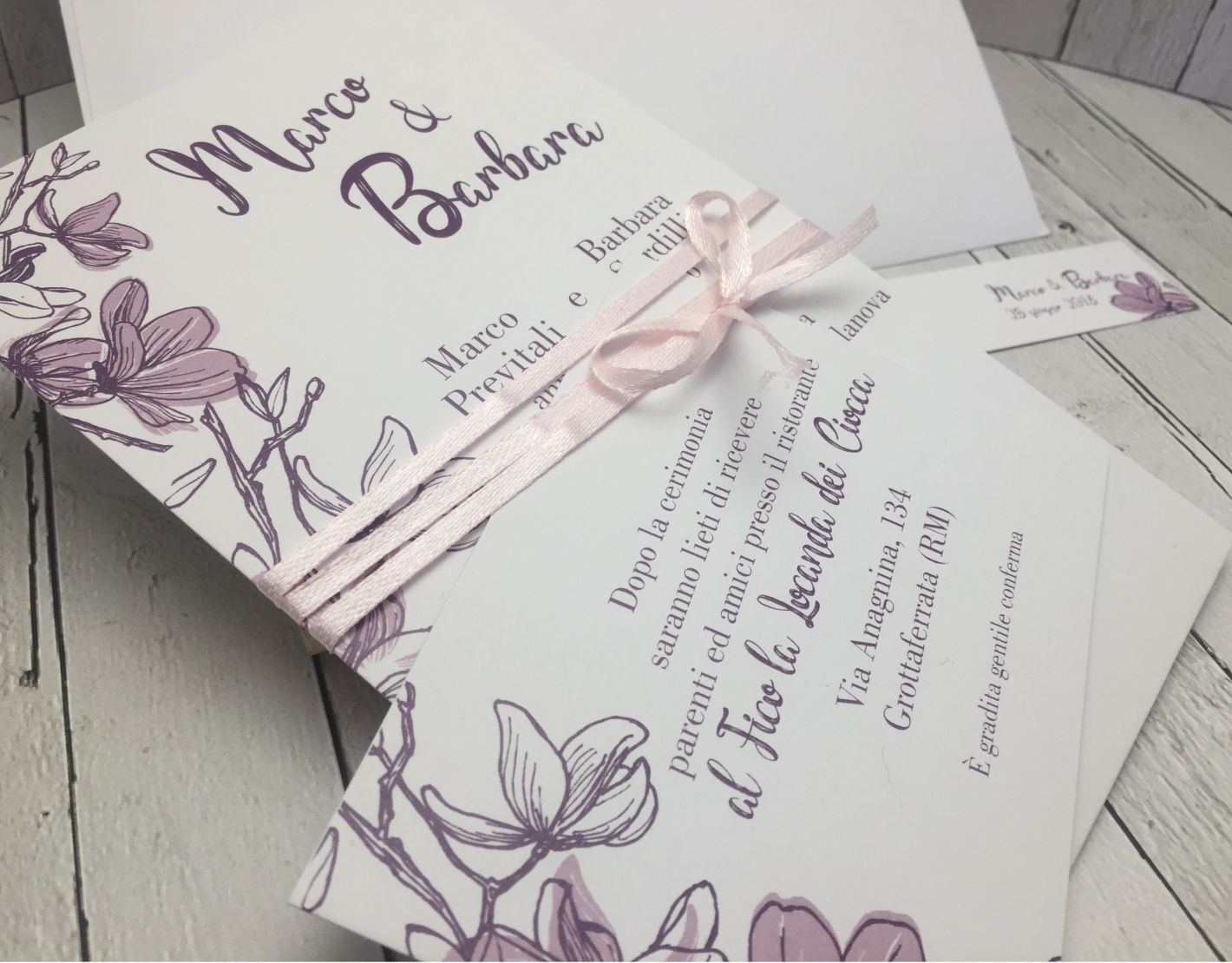 invito matrimonio floreale_product_product_product_product SET PARTECIPAZIONE NOZZE T007