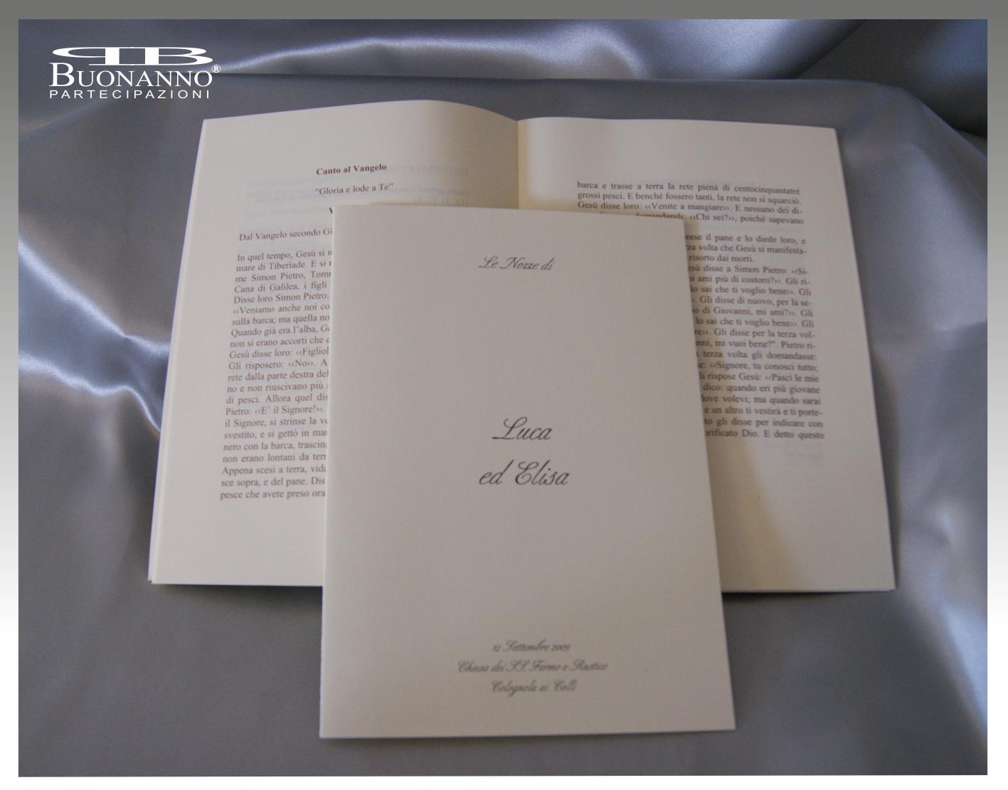 libretto nozze semplice LIBRETTO NOZZE DL14