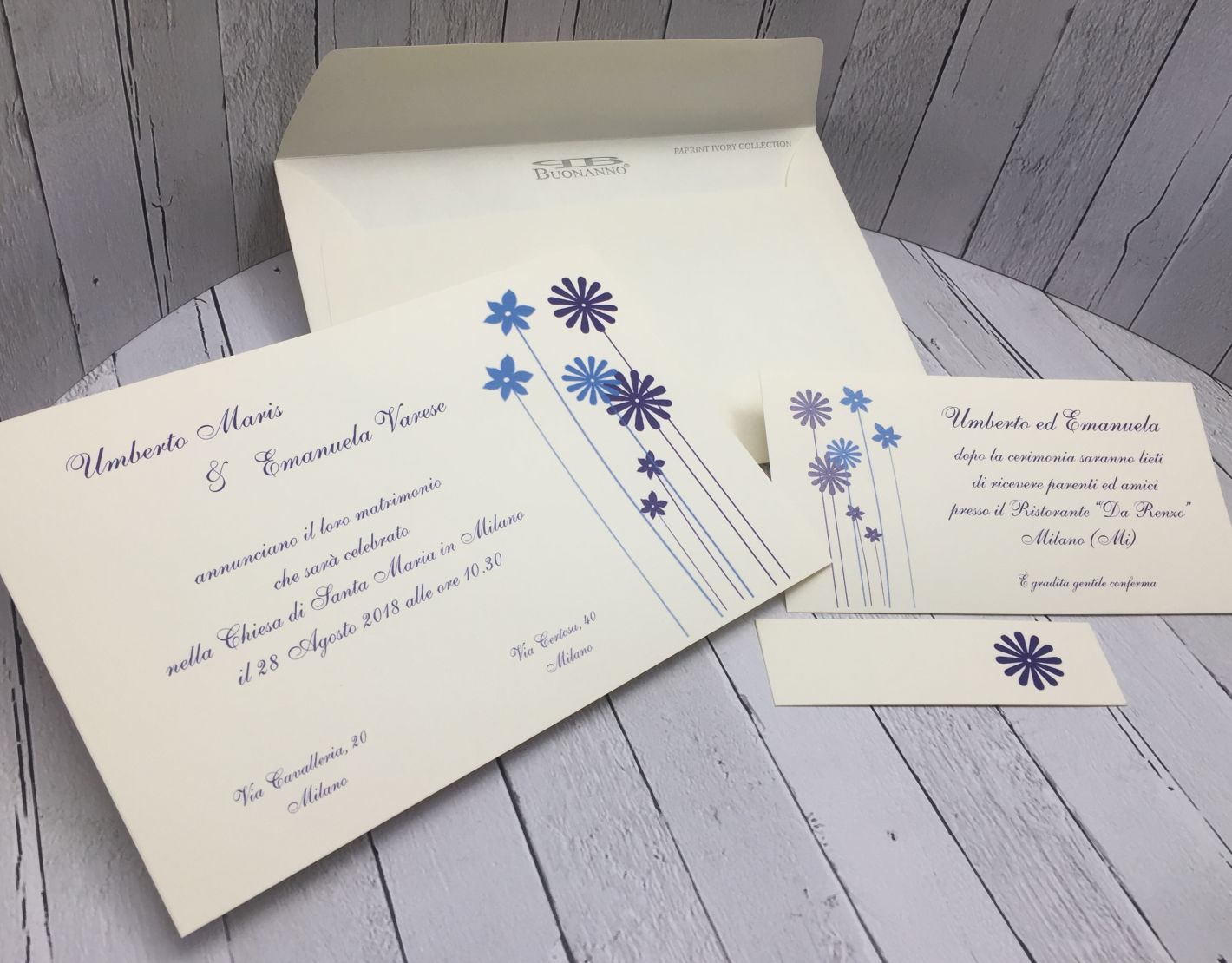 partecipazioni nozze blu_product SET PARTECIPAZIONE NOZZE N011