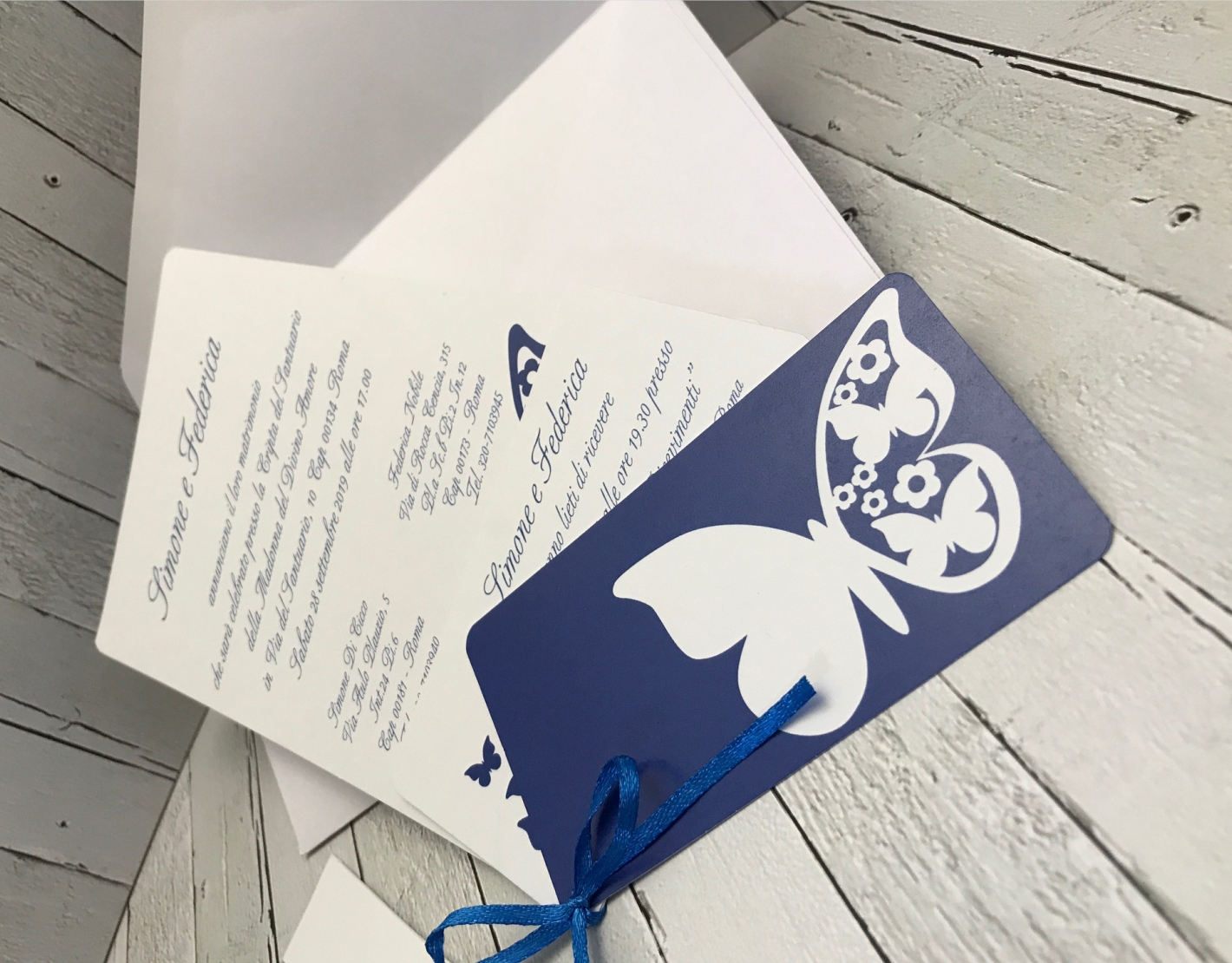 partecipazioni nozze tema farfalle SET PARTECIPAZIONE NOZZE V009